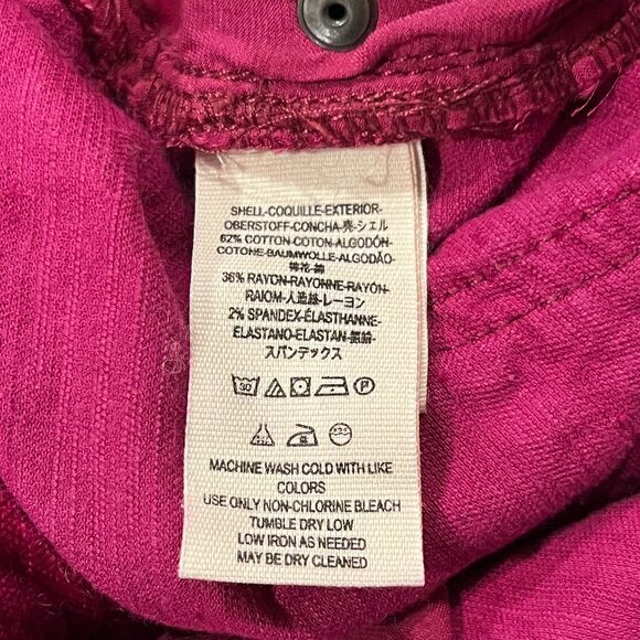 Free People Crushed Velvet Cropped Flared Pants, Magenta, 31 - Picture 6 of 13